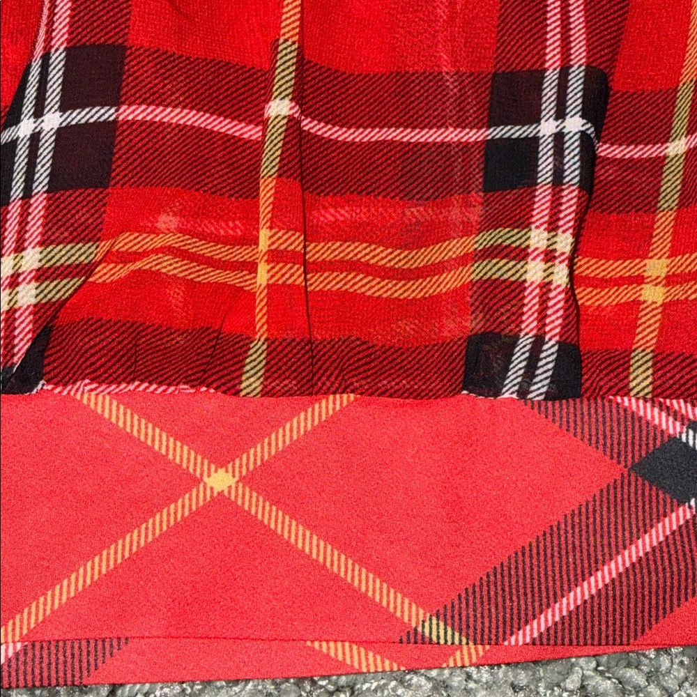 New York & Company Plaid Blouse (XL). - Picture 2 of 10